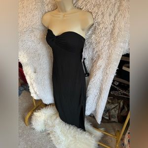 Black Strapless Summer Dress